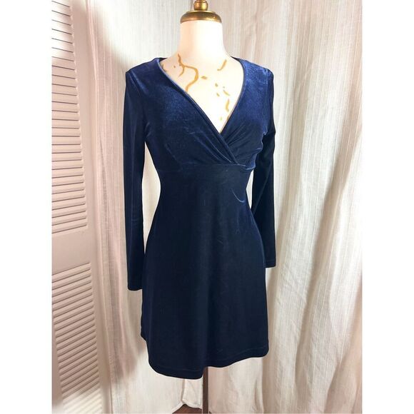 Maurice’s | Women’s | Dresses | M | Vintage Velvet Navy Mini Dress - Picture 1 of 5